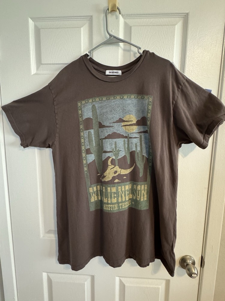 Daydreamer Oversized Willie Nelson Shirt SZ Large