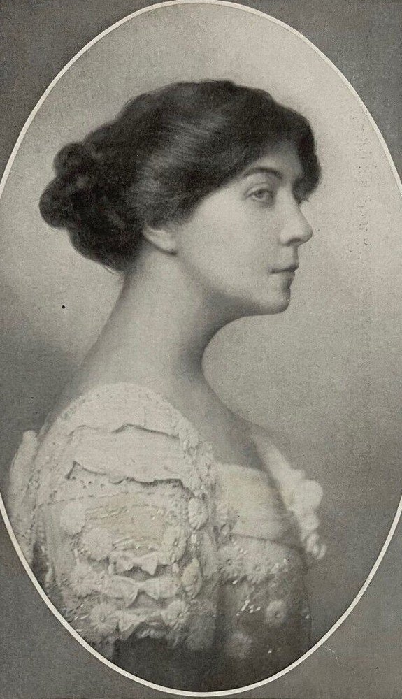 1909 Vintage Magazine Illustration Actress Helen Ware