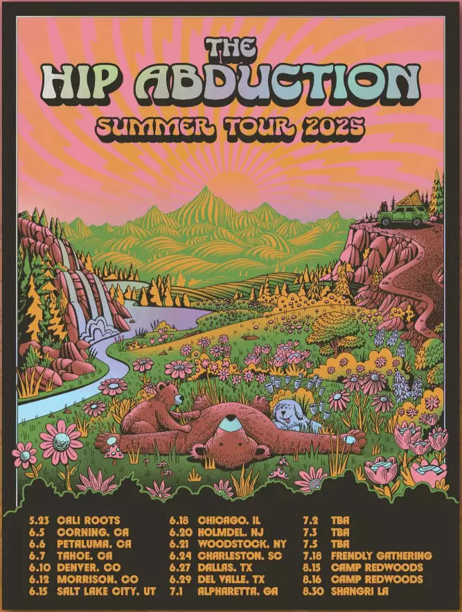 Hip Abduction Summer Tour 2025 Poster Unframed Fan Gift Home Decor Music Art