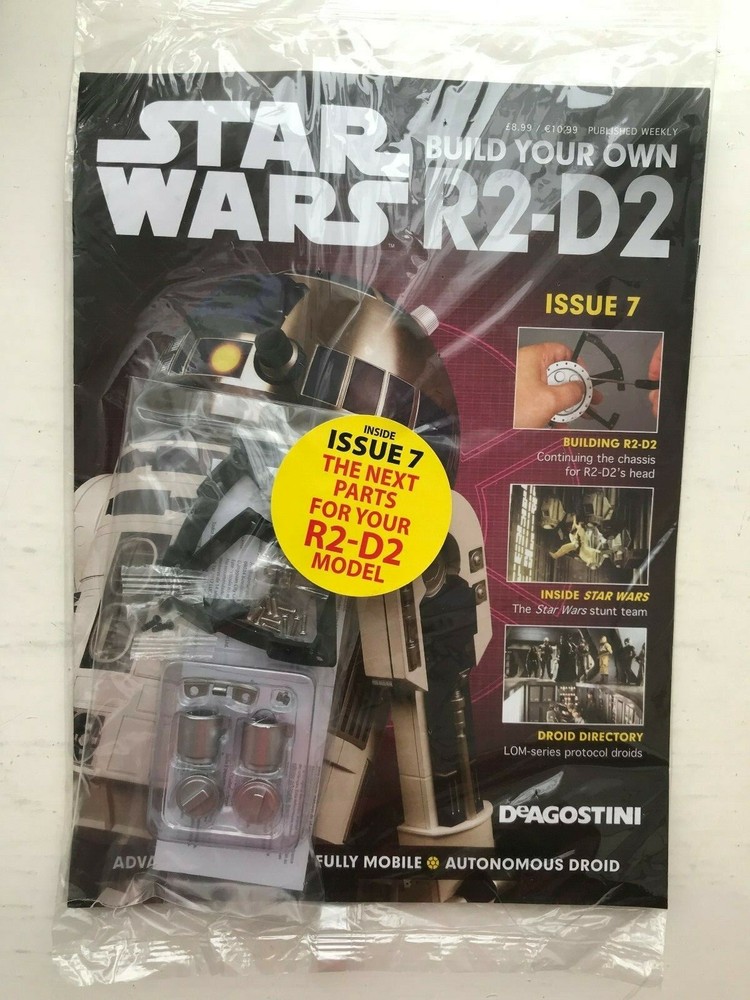 1:2 SCALE DEAGOSTINI STAR WARS BUILD YOUR OWN R2-D2 ISSUE 7 COMPLETE WITH PART