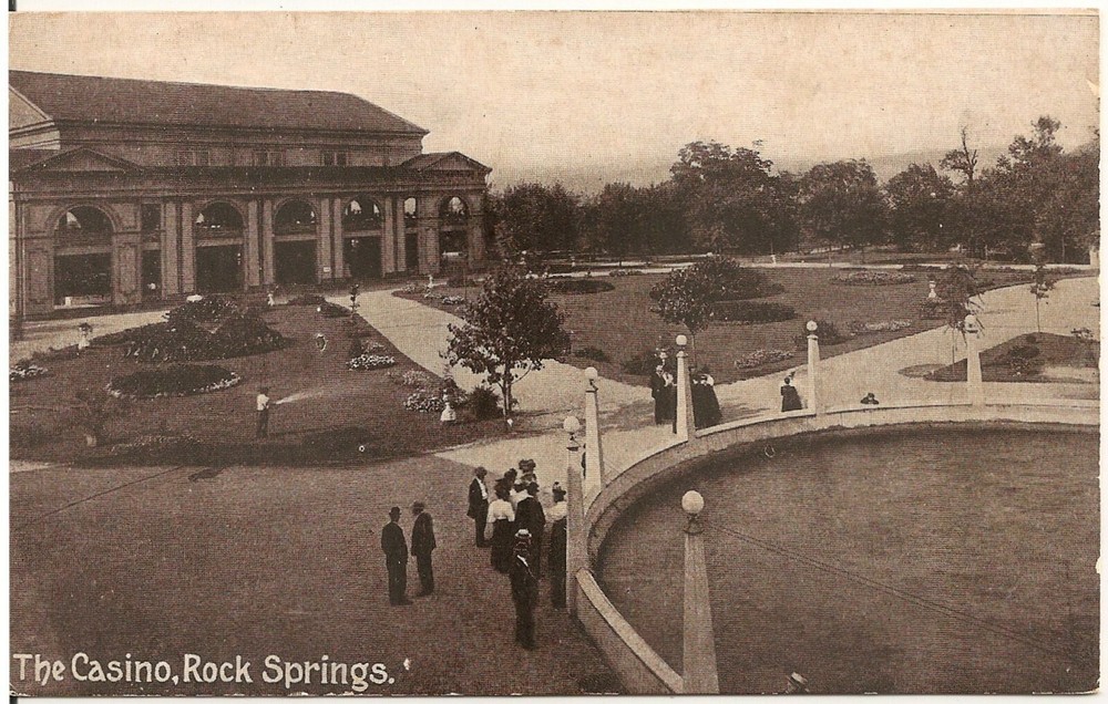 The Casino at Rock Springs Amusement Park Chester WV Postcard