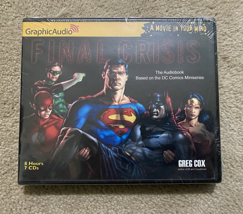 RARE! DC COMICS GRAPHICAUDIO FINAL CRISIS w/ JUSTICE LEAGUE DARKSEID NEW SEALED!