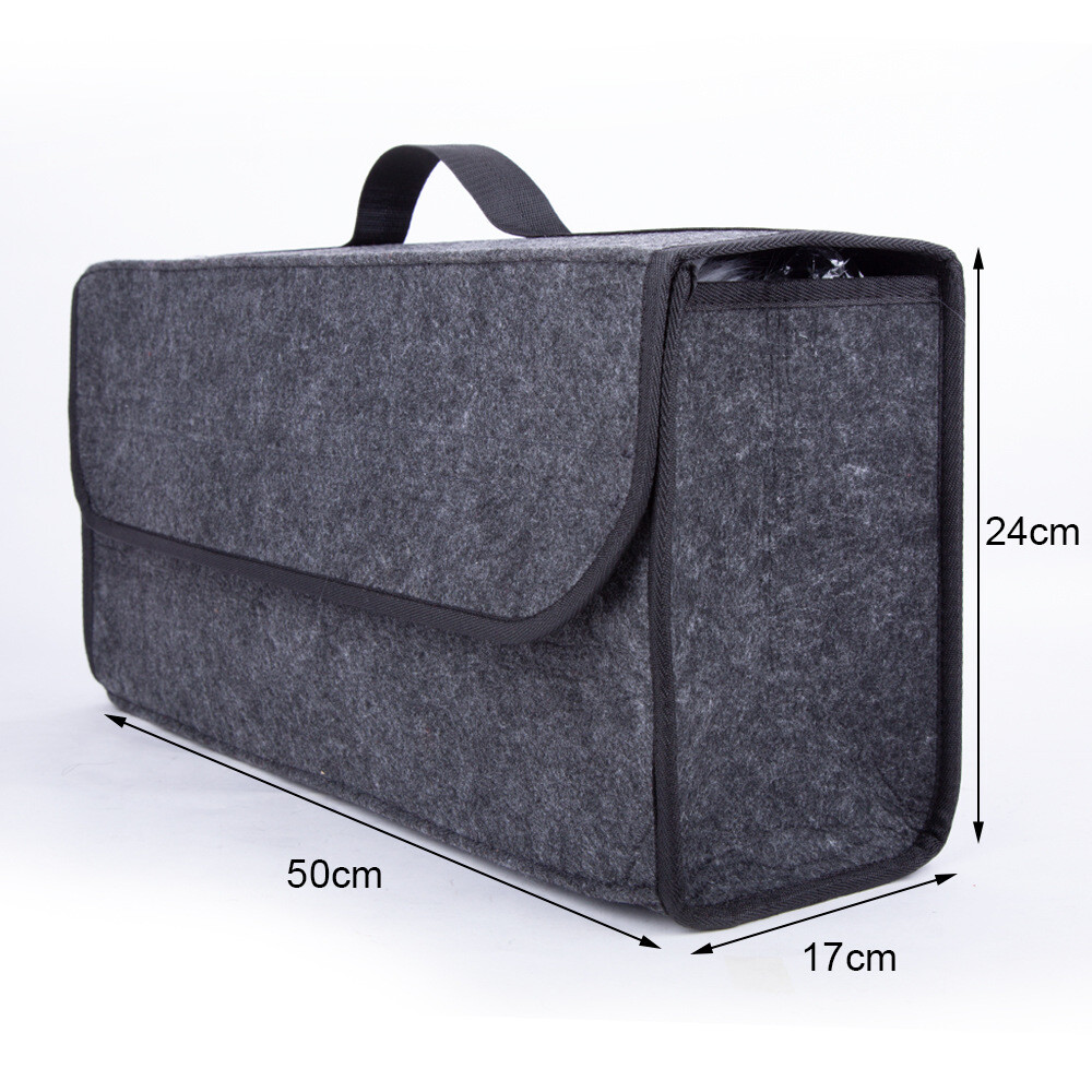 Car Trunk Organizer Storage Bag Container Box Fireproof Stowing Tidying Holder