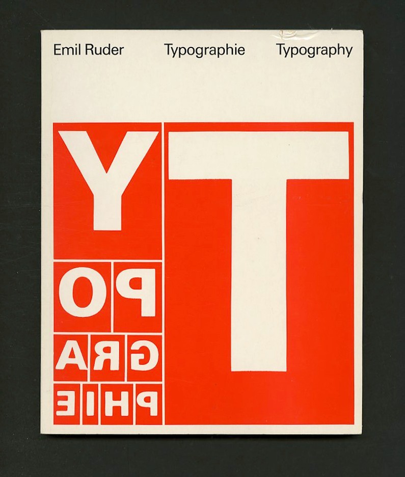 1988 Emil Ruder TYPOGRAPHY: A MANUAL OF DESIGN Modern SWISS Graphic Design Book