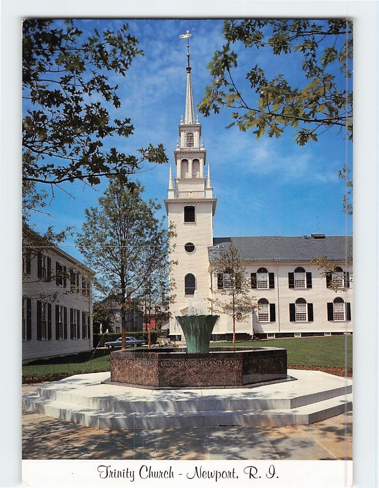 Postcard Trinity Church Newport Rhode Island USA