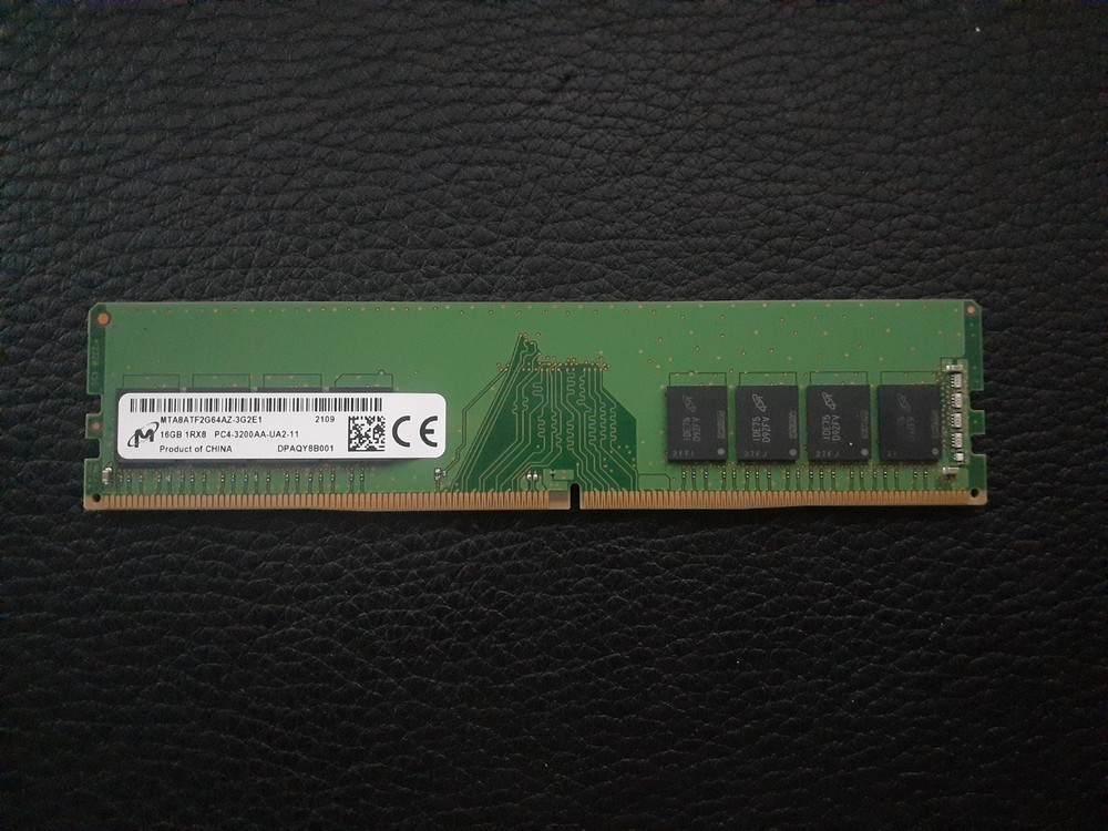 MICRON 16GB DDR4 1RX8 PC4-3200AA MTA8ATF2G64AZ-3G2E1 UDIMM MEMORY Excellent