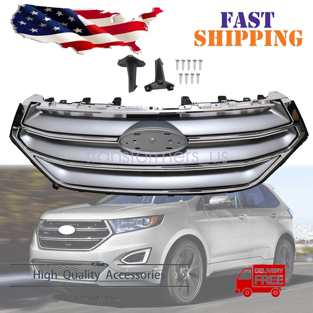 New Grille Grill FT4Z8200AA Fit Ford Edge 2015 2016 2017 2018 SE SEL Titanium US