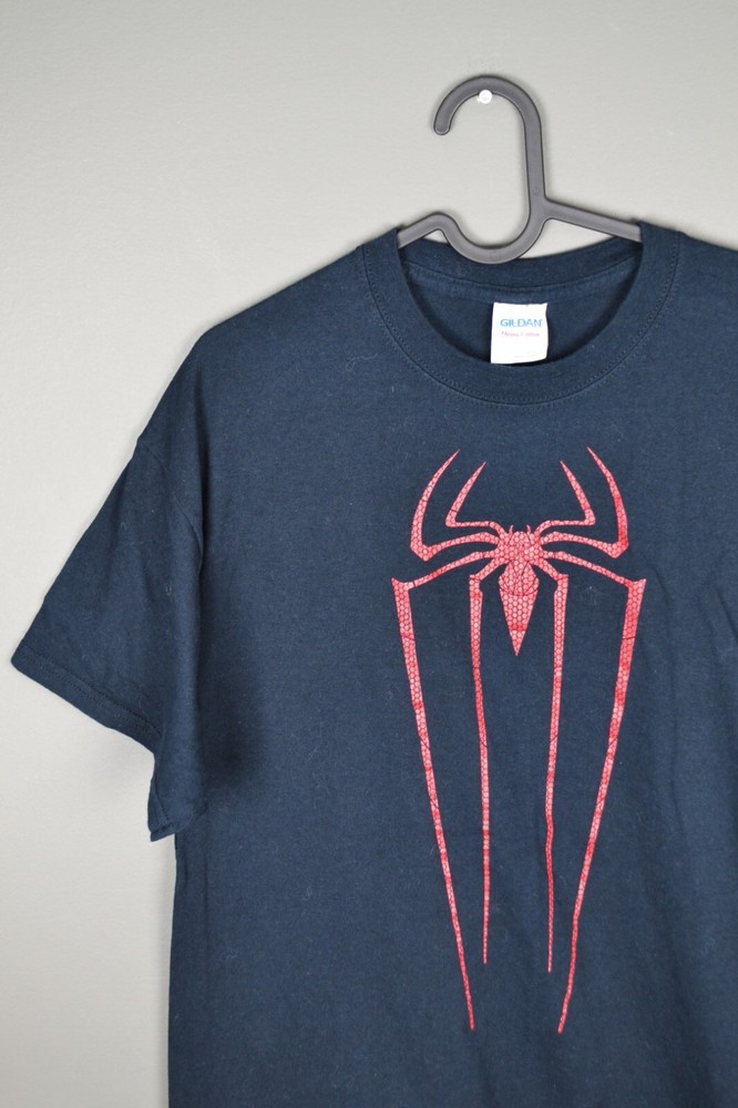 2012 The Amazing Spider-Man Marvel Movie Promo Black T-Shirt L