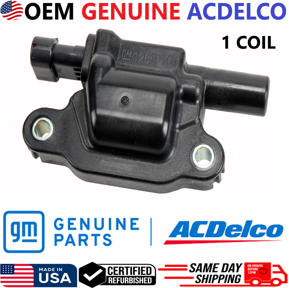 GENUINE ACDELCO x1 Ignition Coil For 2005-2016 Cadillac GMC Chevrolet, 12619161