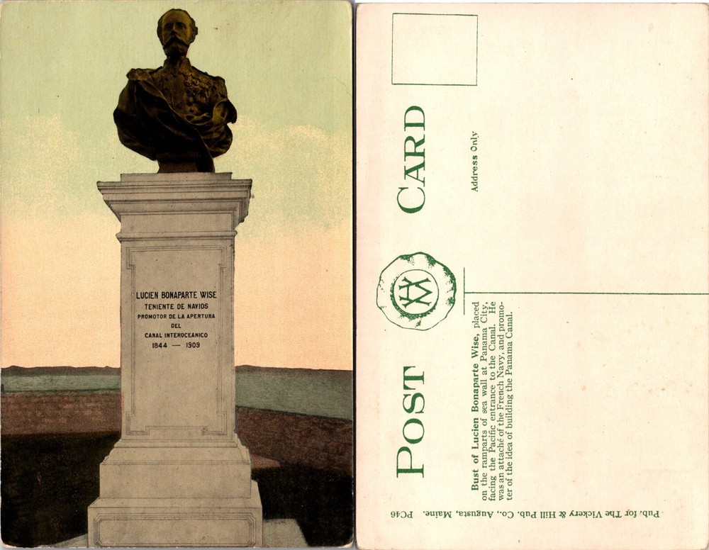 Bust of Lucien Bonaparte Wise in Plaza Malecon Havana Cuba Postcard
