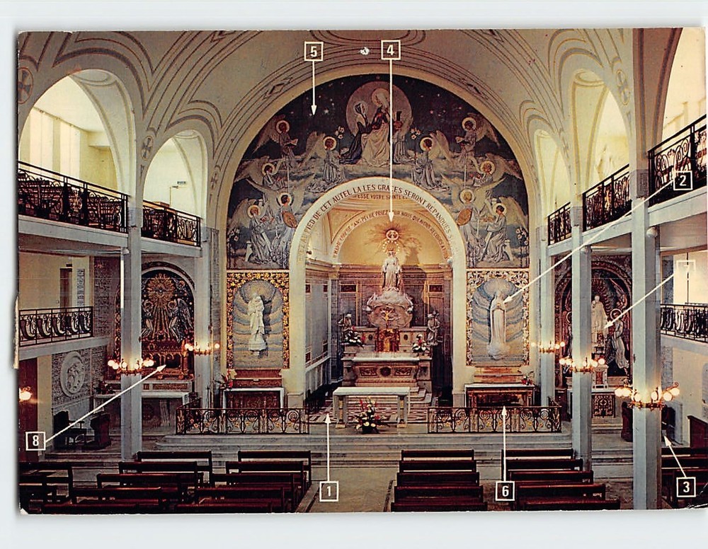 Postcard Chapelle De La Medaille Miraculeuse Paris France