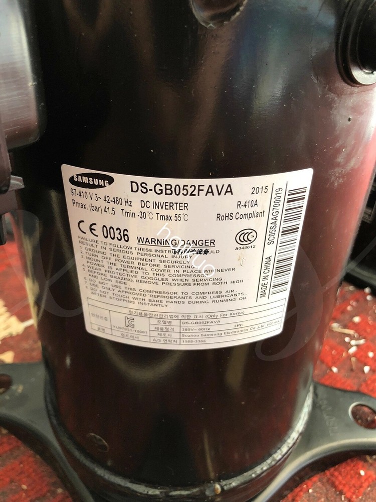 1pc new DS-GB052FAVA Variable Frequency Air Conditioning Compressor R410A