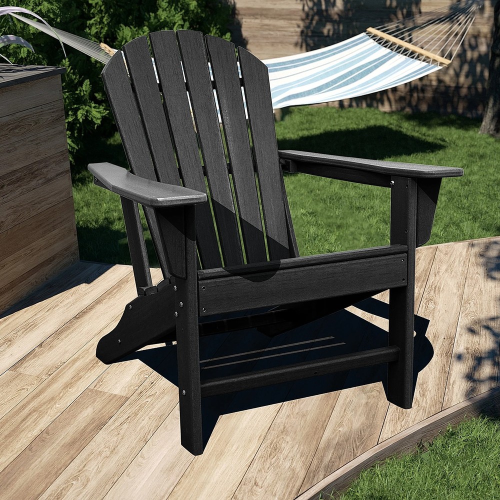 HDPE Resin Wood Adirondack Chair Patio Chairs Lawn Chair,