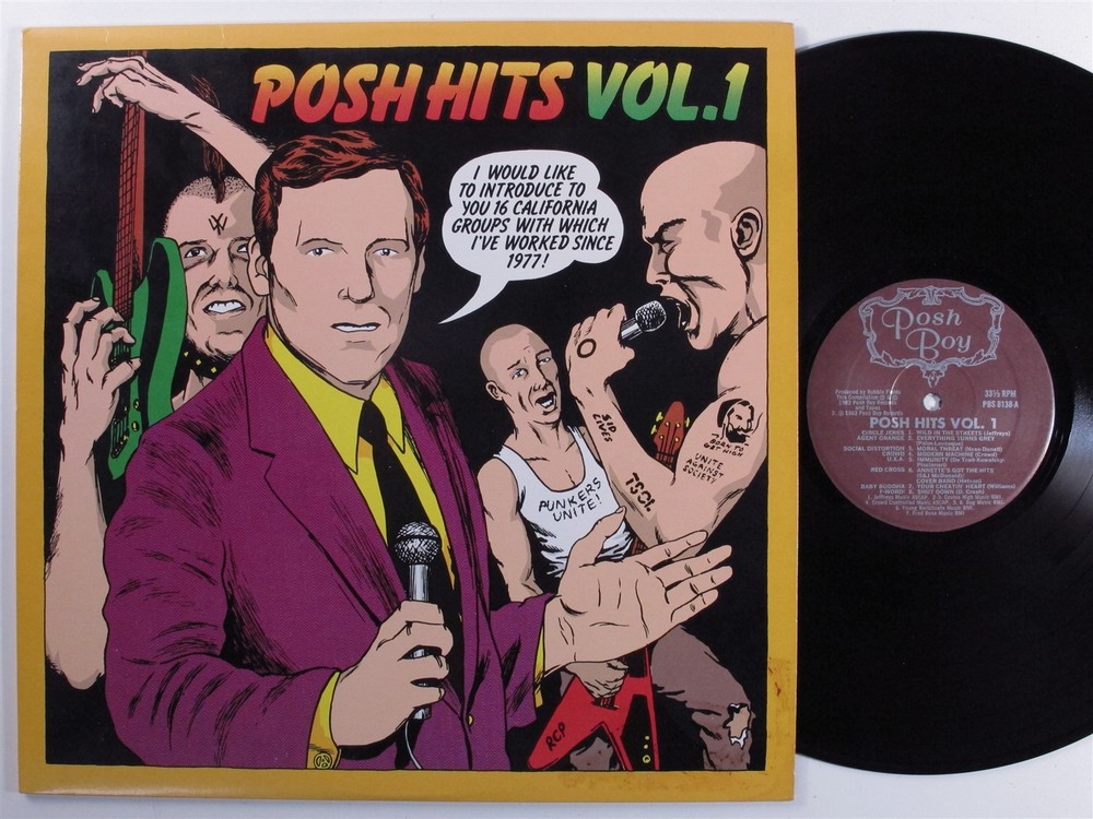 POSH HITS VOL. 1 Various Artists POSH BOY LP f