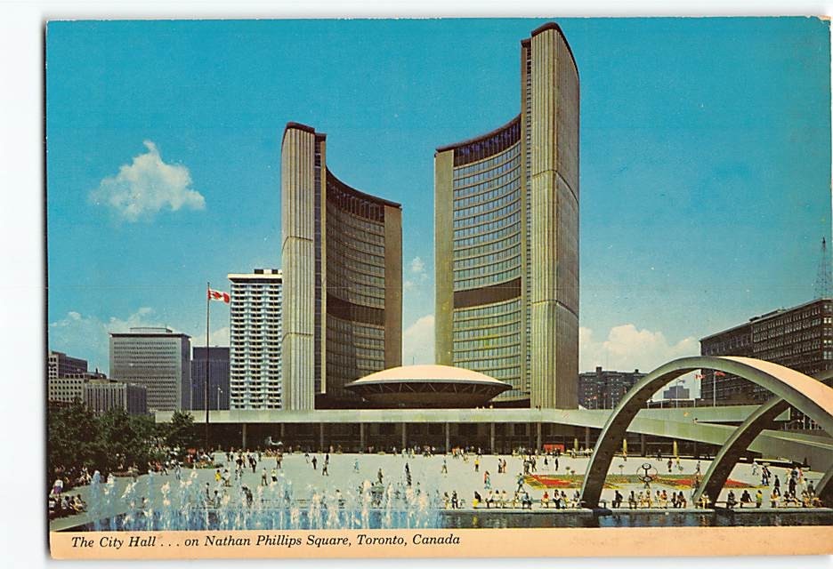 Postcard The City Hall . . . on Nathan Phillips Square Toronto Canada