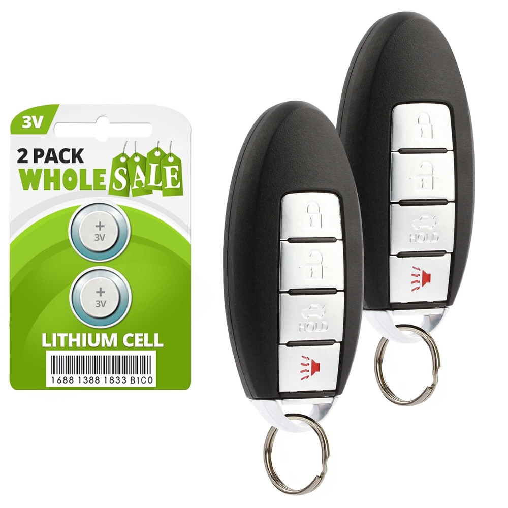 2 Replacement For 2007 2008 2009 2010 2011 2012 Nissan Sentra Key Fob Remote