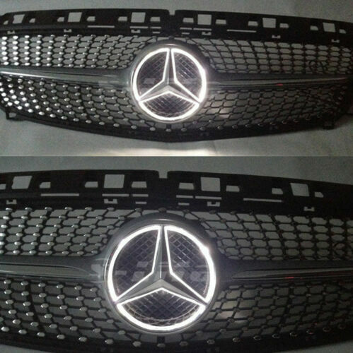 Car Led Front Badge Emblem Light For B W245 C W204 GLK 2007-2014 Snap Type