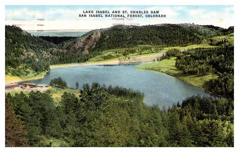 Postcard DAM SCENE San Isabel National Forest Colorado CO m/09 AP2921