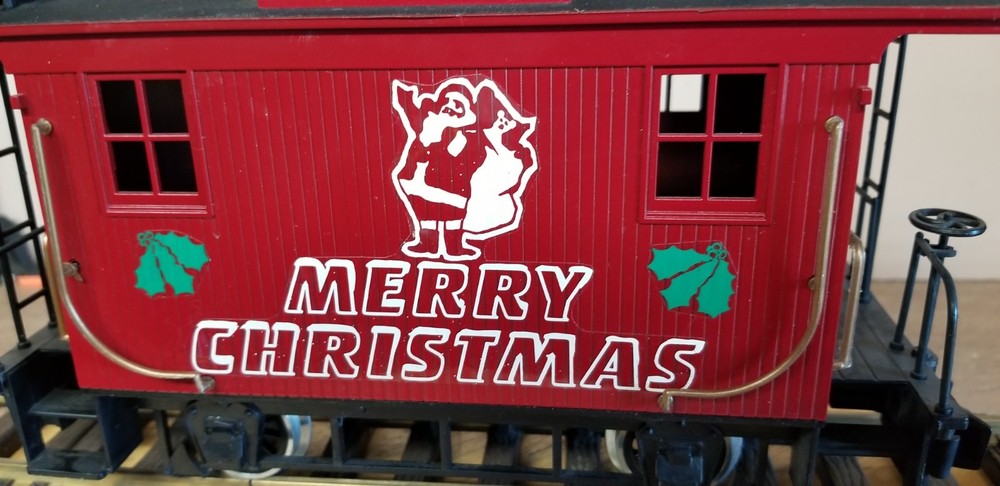 Bachmann Christmas caboose, Rare Prototype? G scale. USEF