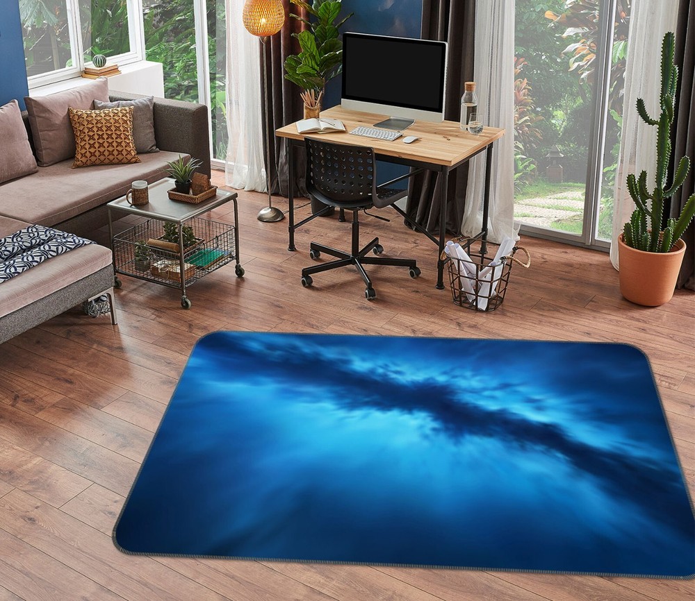 3D Blue Clouds ZHUC1204 Game Non Slip Carpet Mat Photo Carpet Amy