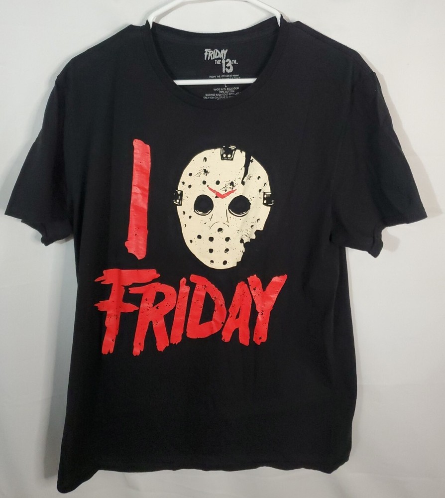 Jason Vorhees T-shirt Men's Size Large Friday The 13th, Mask  Horror