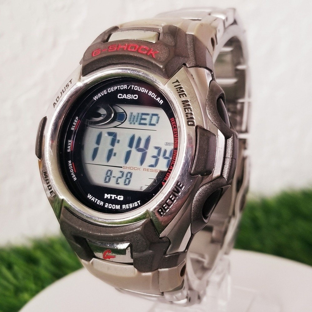 ⌚Casio G-Shock MTG-900 Waveceptor tough solar  stainless steel