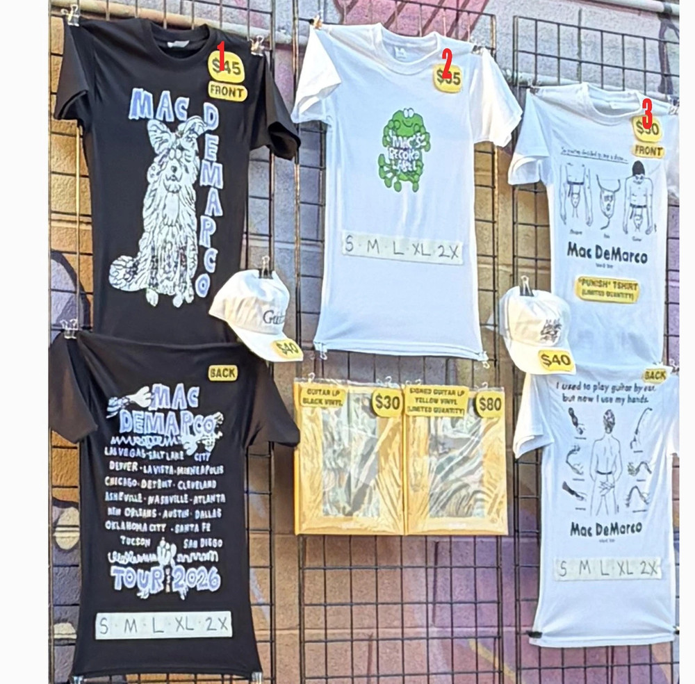 Mac DeMarco Tour 2026 Reprint Concert Graphic T-Shirt