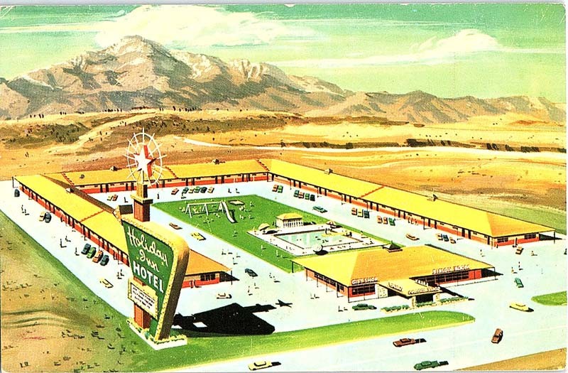 Postcard HOTEL SCENE Colorado Springs Colorado CO m/09 AJ0589