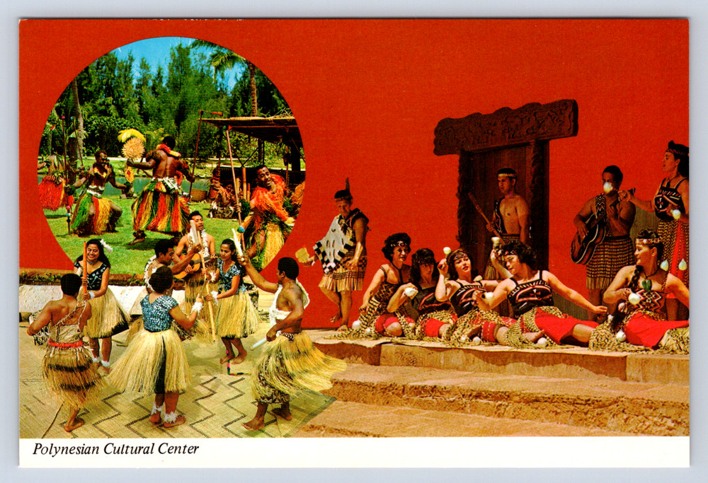 Vintage Postcard Polynesian Cultural Center Hawaii