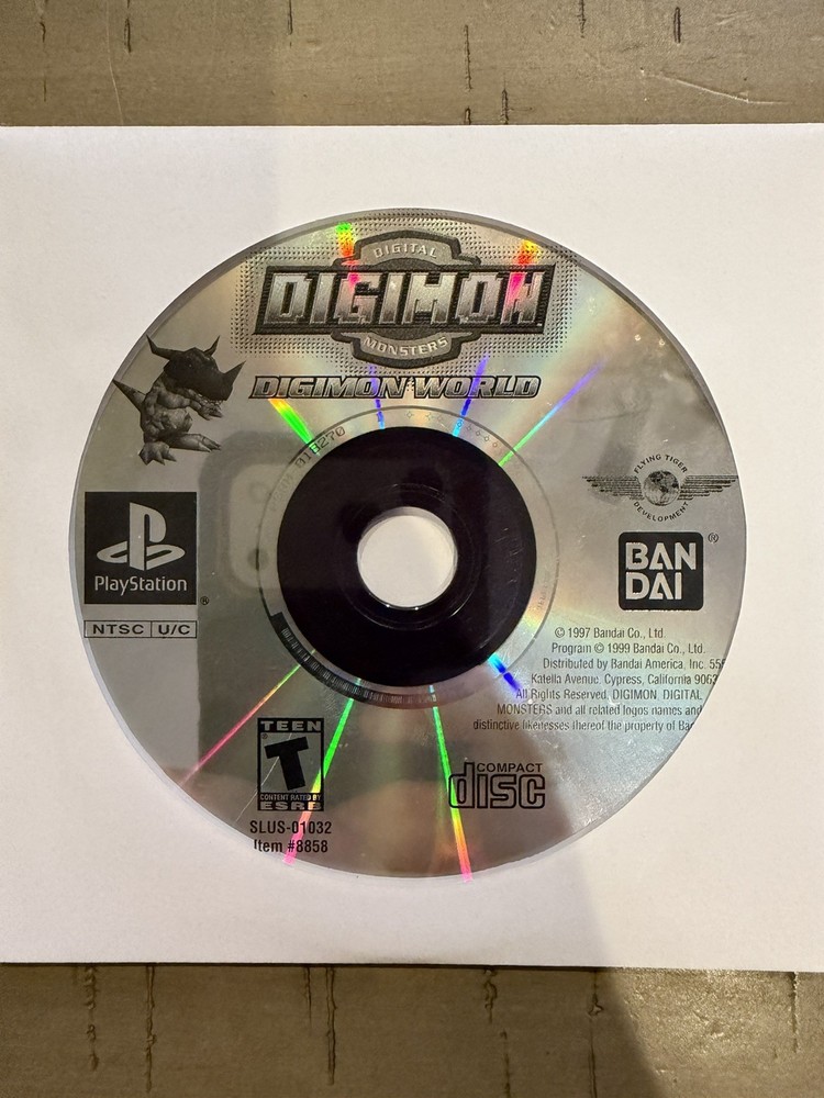 Digimon World; Loose (Sony PlayStation 1, 2000)