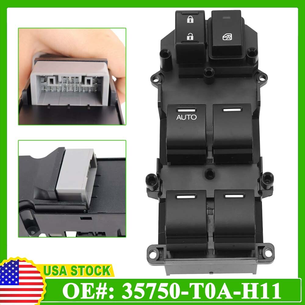 LHD Master Power Window Switch For Honda CRV CR-V 2014-2017 35750-T0A-H11