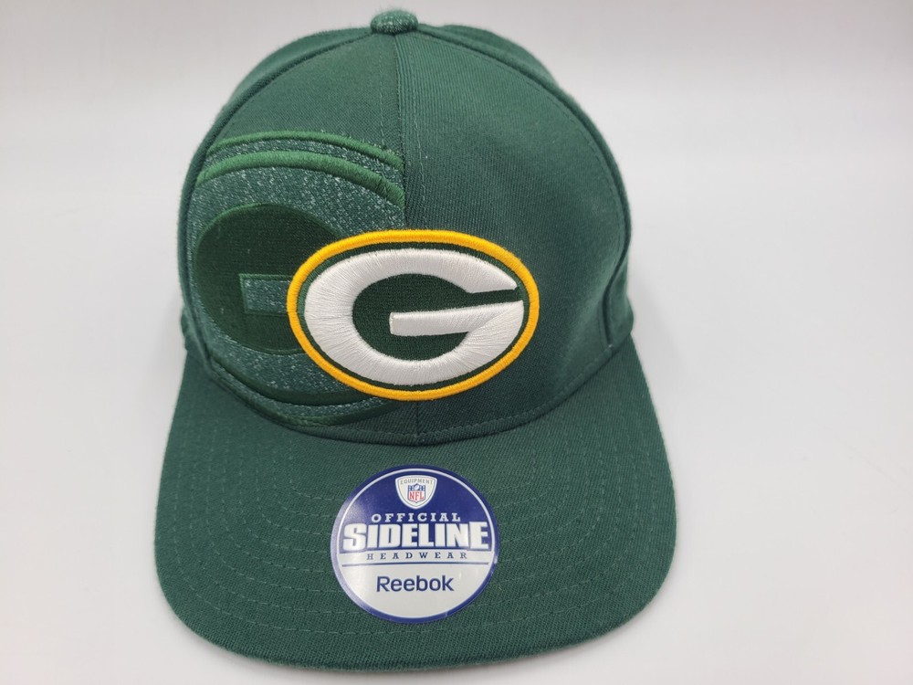 Green Bay Packers Reebok Flex Fitted L-XL Hat Cap Men Women NFL Football Green
