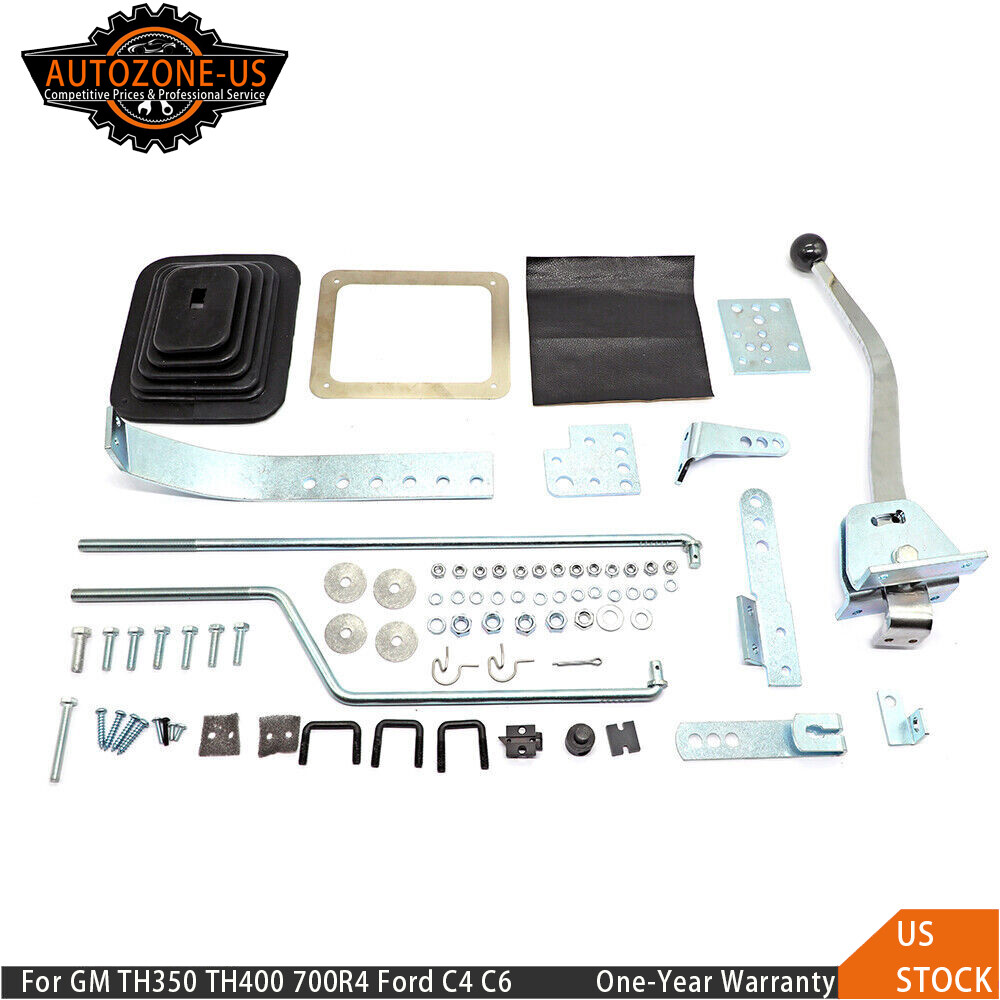 NEW Floor Shifter Conversion Kit For GM TH350 TH400 700R4 For Ford C4 C6 904 727