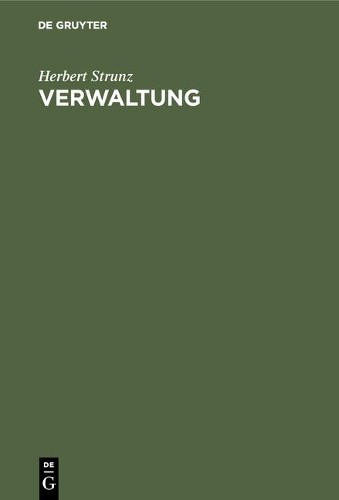 Herbert Strunz Verwaltung (Hardback)Another great item from Rarewaves USA | Free delivery!