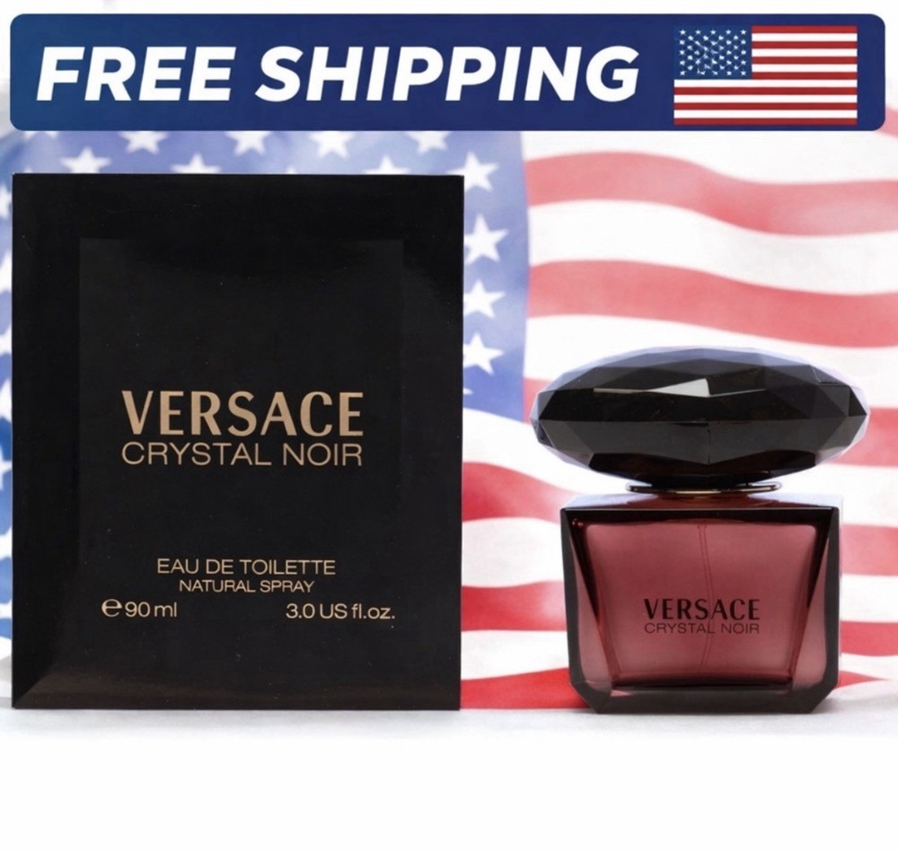 Versace Crystal Noir 3.0 Oz Eau de toilette Perfume For Women Sealed Box