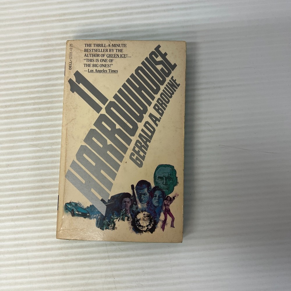 11 Harrowhouse Mystery Paperback Book by Gerald Browne from Dell Books 1979
