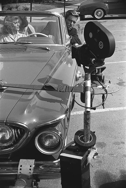 Photo:Richard Chamberlain Dr Kildare 1960s TV car filming set