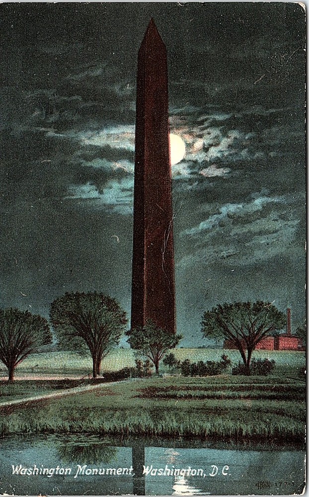 Postcard MONUMENT SCENE Washington District of Columbia DC AI6267