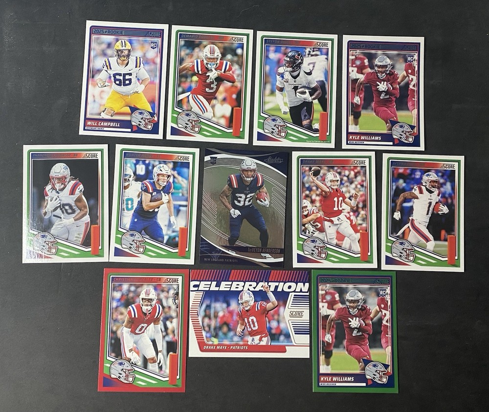 2025 New England Patriots Premium Team Set - Rookies, Inserts, & Parallels!