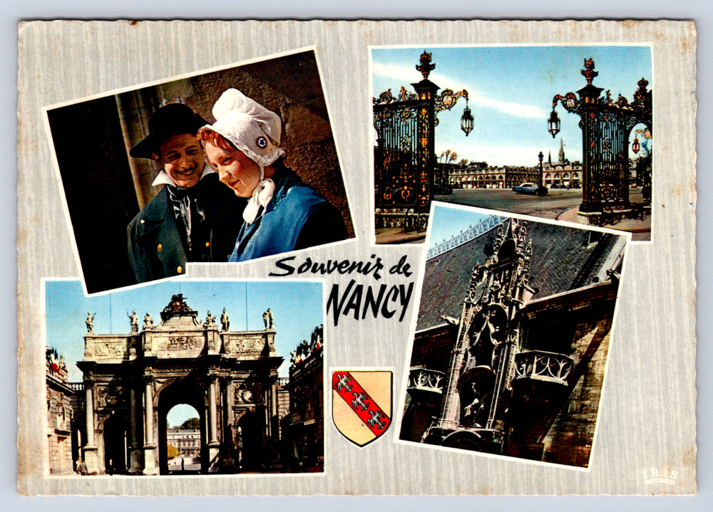 Vintage Postcard Souvenir de Nancy Capitol de la Lorraine