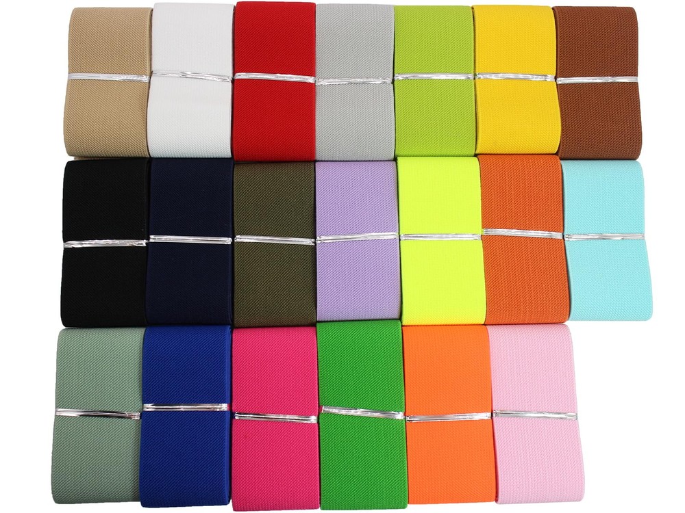 2 inch Knit Elastic Band for Sewing Waistband 20 Yards Colored Wide Elastic B...