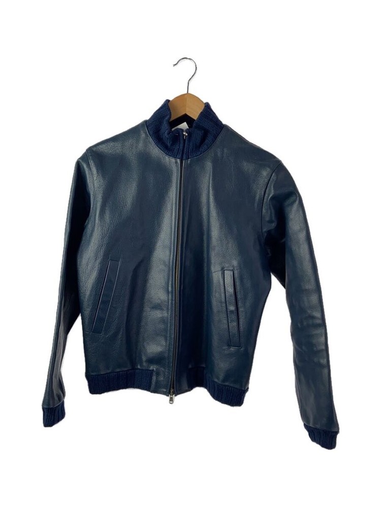 Cinquanta Navy Blue Pig Leather Blouson Jacket 427
