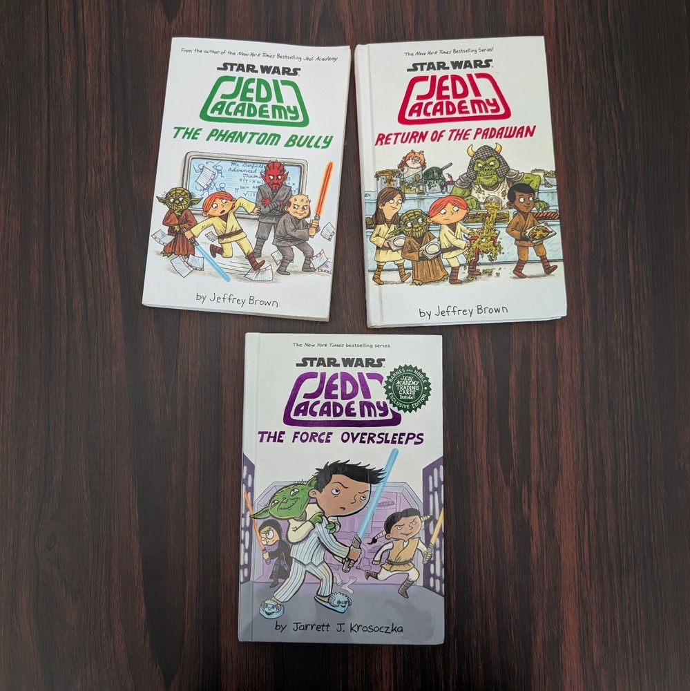 Lot of 3 Jedi Academy Children's Books (2 Hardcover & 1 Paperback)