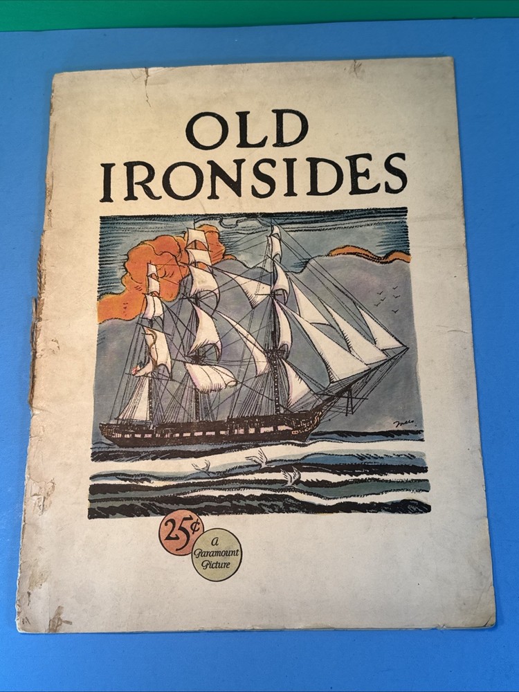 1926 OLD IRONSIDES Movie silent film Paramount Souvenir Program