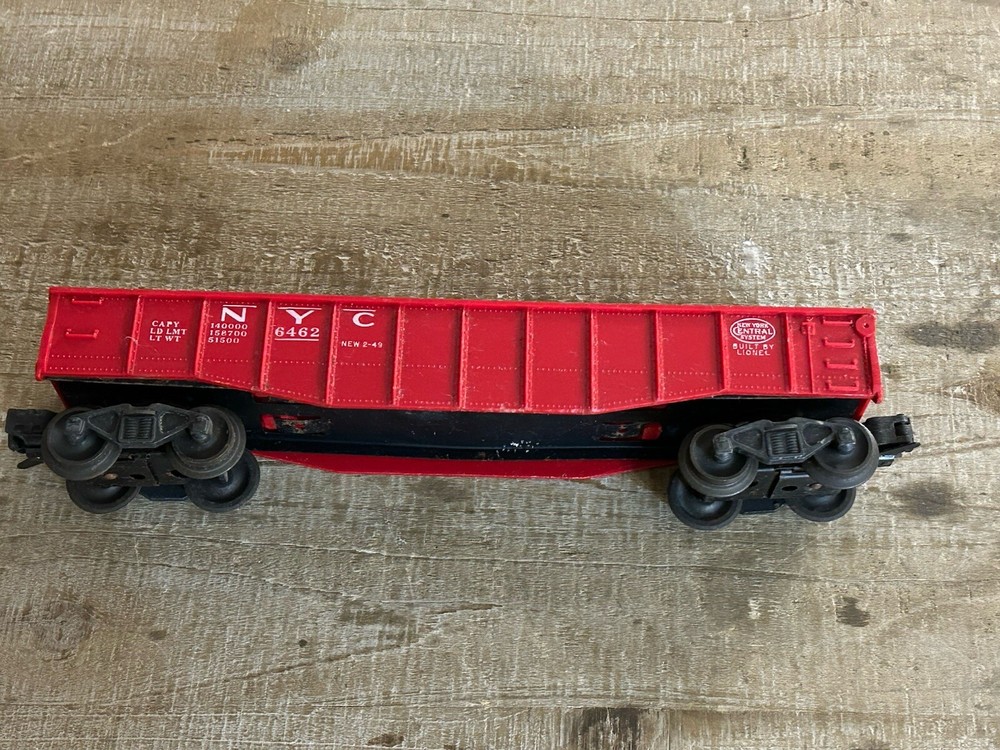 Lionel New York Central Gondola Red #6462