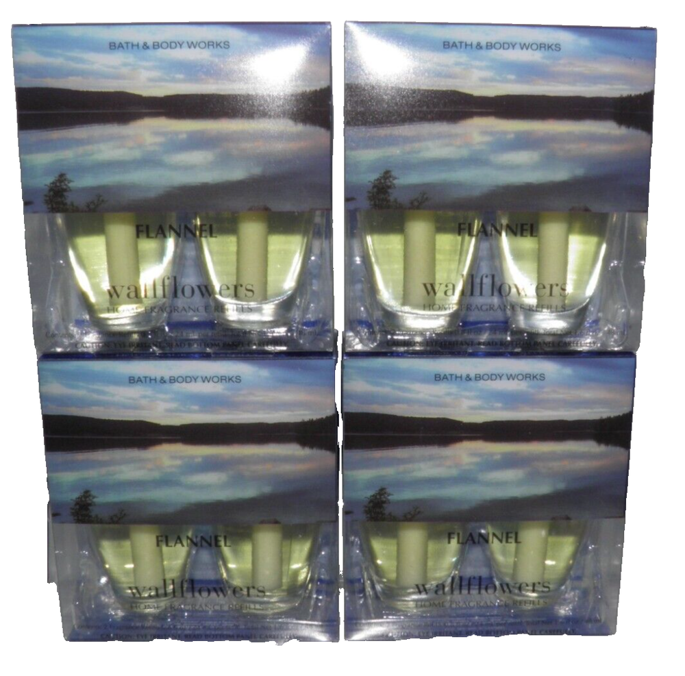Flannel Scent Bath & Body Works Wallflower Bulb Refill Pack of 8 Bulbs