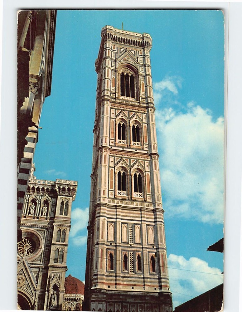 Postcard The Church Giotto's Campanile Florence Italy