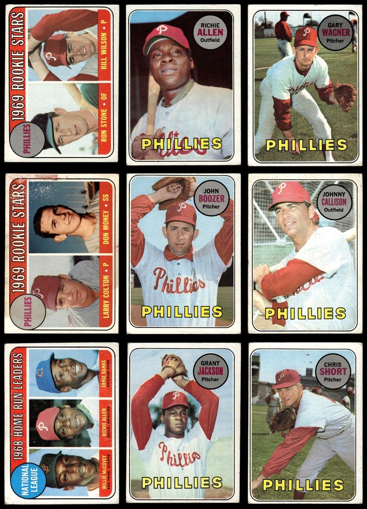 1969 Topps Philadelphia Phillies Team Set 2.5 - GD+ 7197429