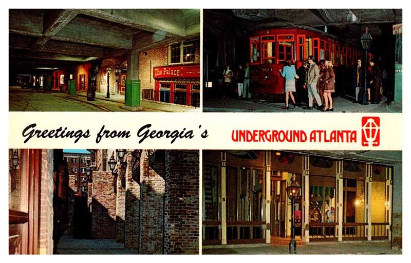 Postcard RESTAURANT SCENE Atlanta Georgia GA m/09 AR3182
