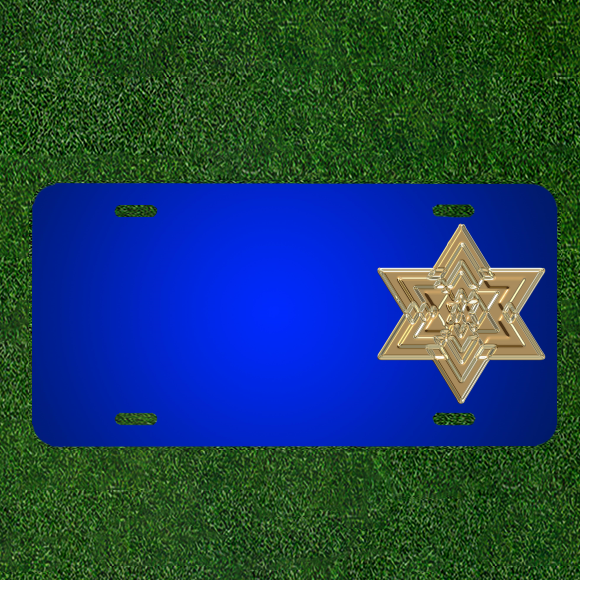 Create a Unique Personalized License Plate Featuring Your Name with Star Metallizer Art Glass Design